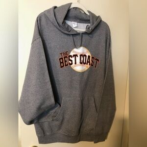 Gray 'The Best Coast' Unisex Hoodie